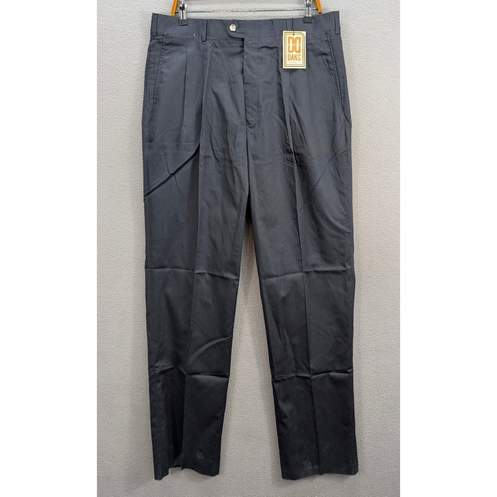 DAKS‎ London New York Dress Pants Men's Size 38 Pleated Cotton Formal Work NWT
